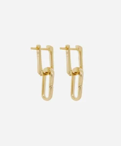 Monica Vinader Earrings^Gold Plated Vermeil Silver Alta Capture Charm Drop Earrings