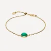 Monica Vinader Bracelets^Gold Plated Vermeil Silver Green Onyx Siren Fine Chain Bracelet