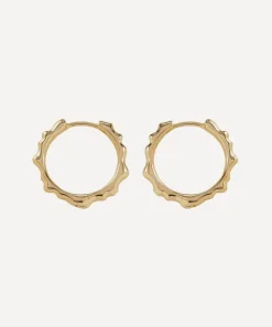 Monica Vinader Earrings^Gold Plated Vermeil Silver Siren Muse Small Hoop Earrings