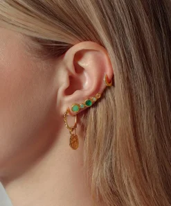Monica Vinader Earrings^Gold Plated Vermeil Silver Siren Muse Small Hoop Earrings