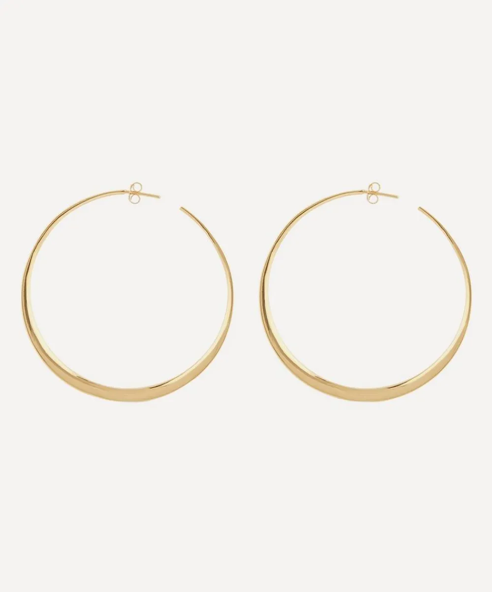 Dinny Hall Earrings^Gold Plated Vermeil Silver Signature Large Hoop Earrings