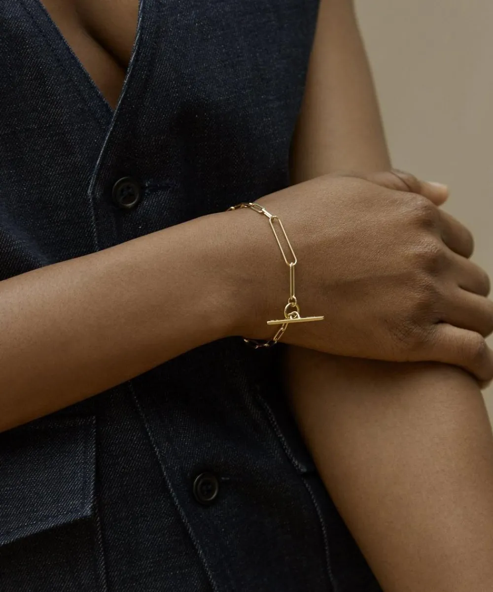 Otiumberg Bracelets^Gold Plated Vermeil Silver Two Chain Paperclip Bracelet