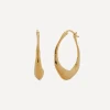Monica Vinader Earrings^Gold Plated Vermeil Silver Deia Hoop Earrings