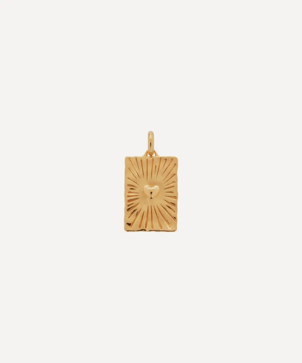 Monica Vinader Charms & Pendants^Gold Plated Vermeil Silver Talisman Heart Pendant