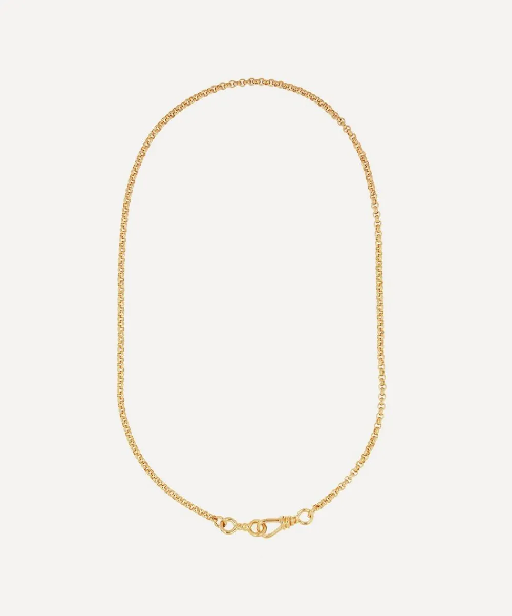 Otiumberg Necklaces^Gold Plated Vermeil Silver Locked Chain Necklace