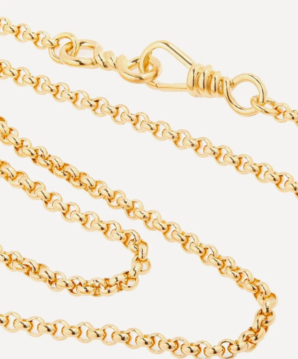 Otiumberg Necklaces^Gold Plated Vermeil Silver Locked Chain Necklace