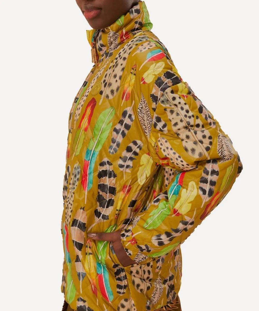 FARM Rio Coats & Jackets^Gold Savana Dream Reversible Maxi Puffer Jacket