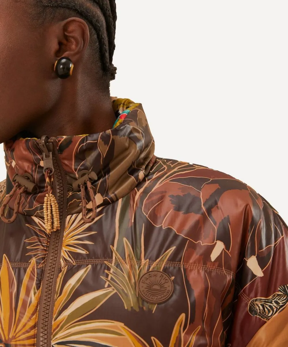 FARM Rio Coats & Jackets^Gold Savana Dream Reversible Maxi Puffer Jacket