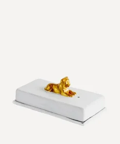 Astier de Villatte Candles & Candle Holders^Golden Lion Incense Box