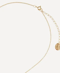 Alex Monroe Necklaces^Gold-Plated Floral Letter W Alphabet Necklace