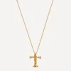 Alex Monroe Necklaces^Gold-Plated Floral Letter T Alphabet Necklace