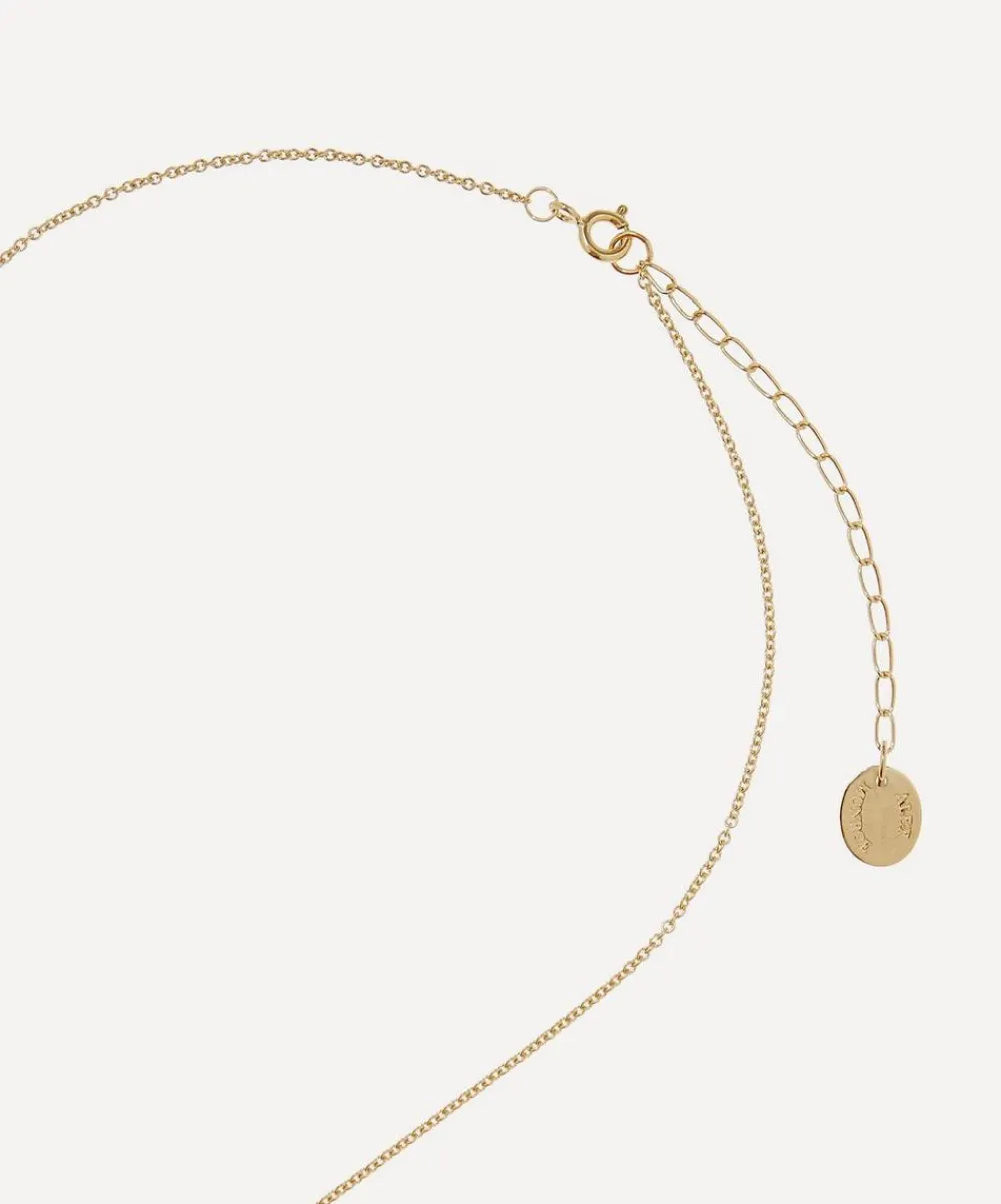 Alex Monroe Necklaces^Gold-Plated Floral Letter O Alphabet Necklace