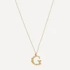 Alex Monroe Necklaces^Gold-Plated Floral Letter G Alphabet Necklace