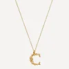 Alex Monroe Necklaces^Gold-Plated Floral Letter C Alphabet Necklace