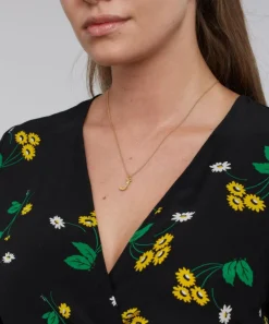 Alex Monroe Necklaces^Gold-Plated Floral Letter J Alphabet Necklace