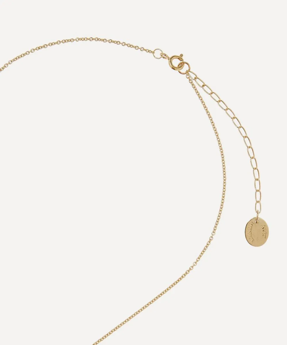 Alex Monroe Necklaces^Gold-Plated Floral Letter J Alphabet Necklace