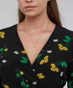 Alex Monroe Necklaces^Gold-Plated Floral Letter L Alphabet Necklace