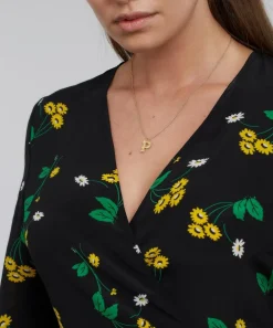 Alex Monroe Necklaces^Gold-Plated Floral Letter P Alphabet Necklace