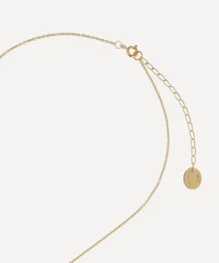 Alex Monroe Necklaces^Gold-Plated Floral Letter R Alphabet Necklace