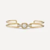 Laura Vann Bracelets^Gold-Plated Gaia White Topaz Bangle Bracelet