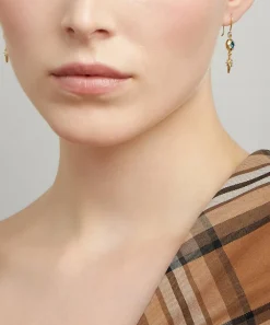 Alex Monroe Earrings^Gold-Plated Guiding Star London Blue Topaz Drop Earrings