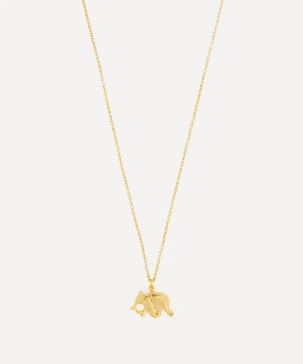 Alex Monroe Necklaces^Gold-Plated Indian Elephant Pendant Necklace