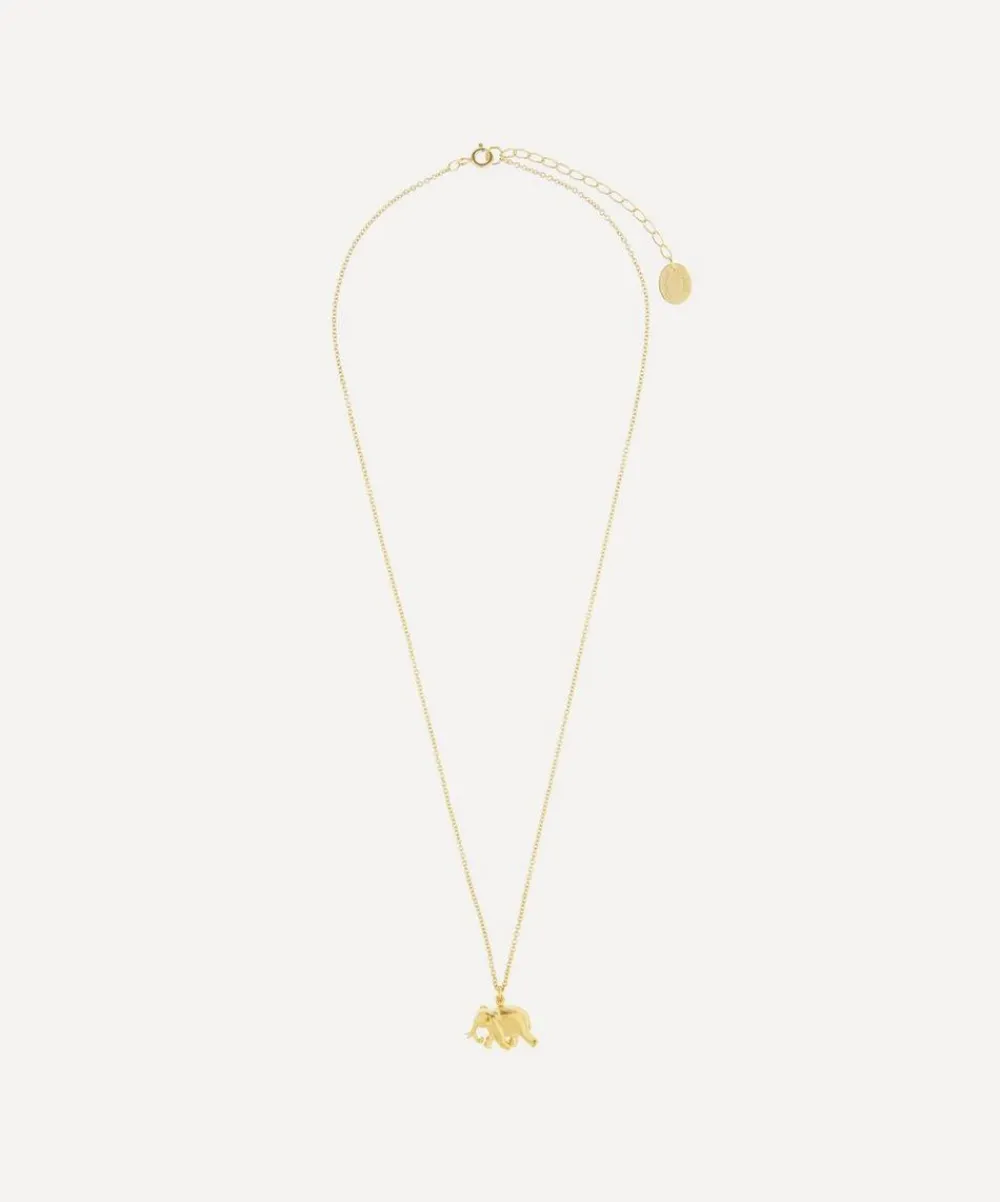 Alex Monroe Necklaces^Gold-Plated Indian Elephant Pendant Necklace