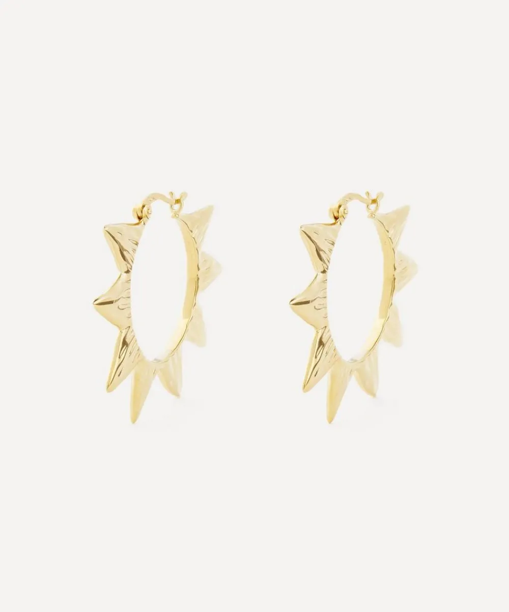 Anna + Nina Earrings^Gold-Plated Large Soleil Hoop Earrings