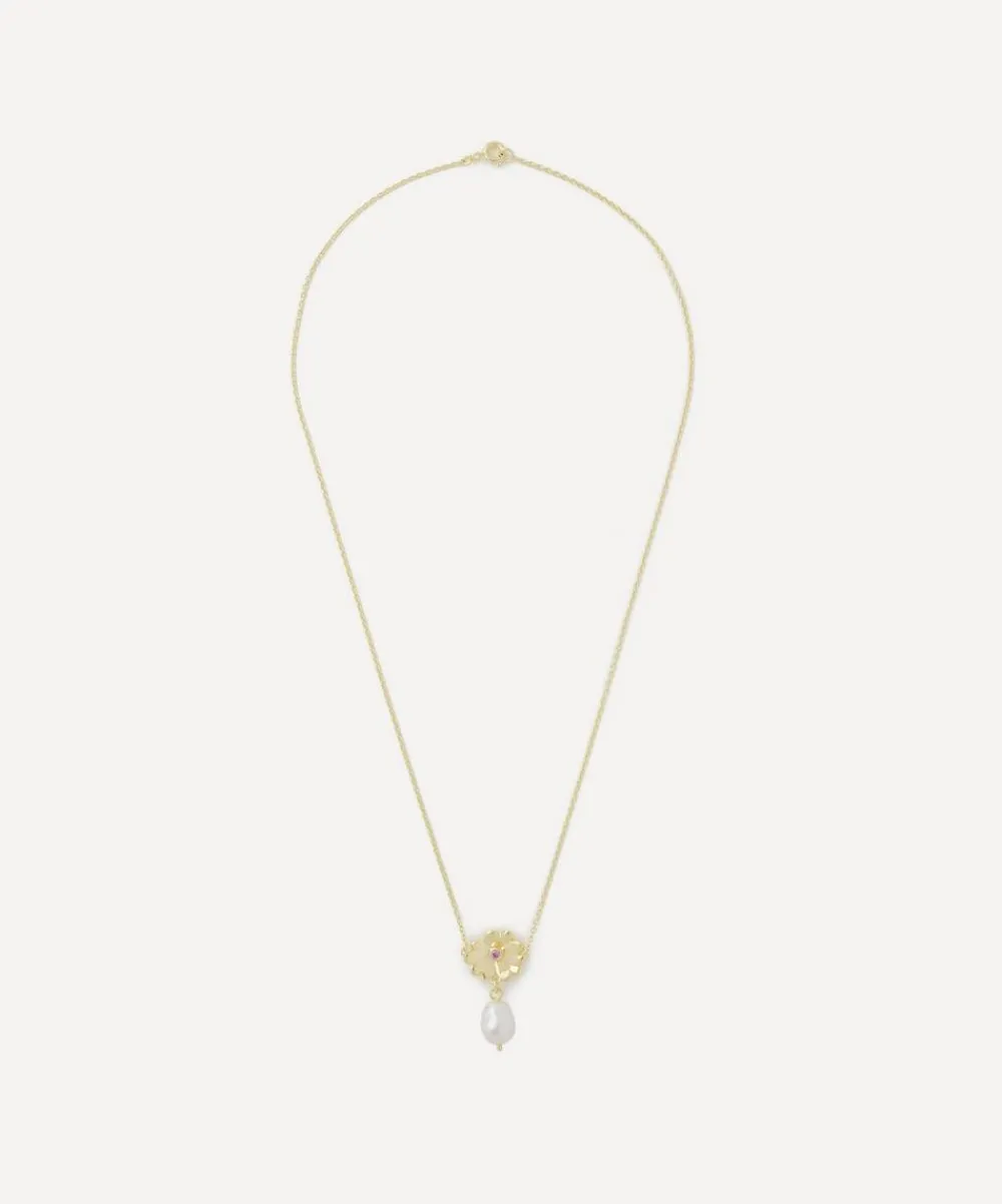Anna + Nina Necklaces^Gold-Plated Libby Pendant Necklace