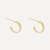 Alex Monroe Earrings^Gold-Plated Nest Structure Mini Hoop Earrings