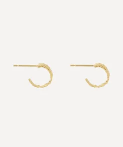 Alex Monroe Earrings^Gold-Plated Nest Structure Mini Hoop Earrings