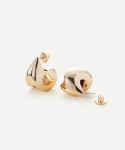 JENNY BIRD Earrings|Earrings^Gold-Plated Nouveaux Puff Hoop Earrings