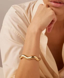 JENNY BIRD Bracelets|Bracelets^Gold-Plated Ola Bangle Bracelet