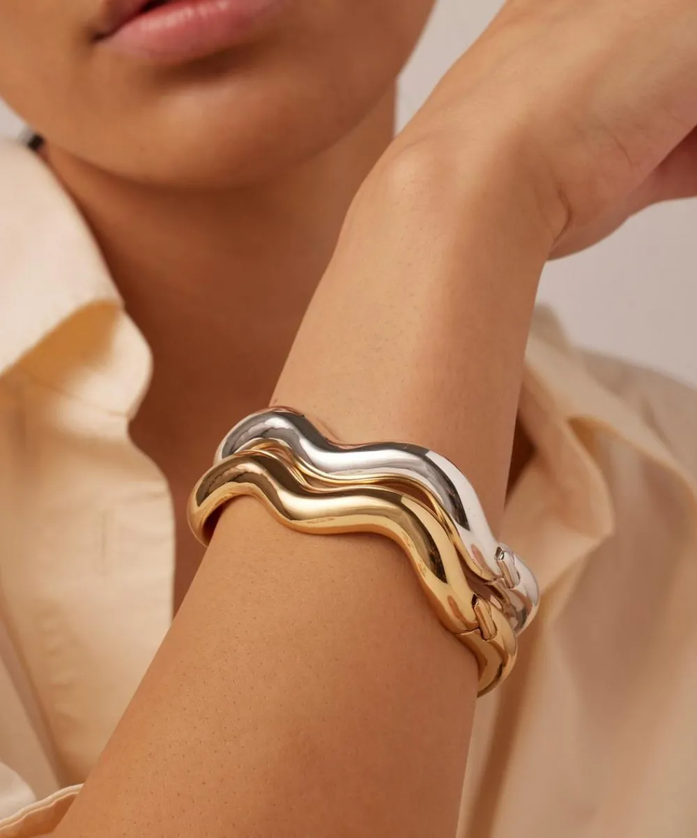 JENNY BIRD Bracelets|Bracelets^Gold-Plated Ola Bangle Bracelet