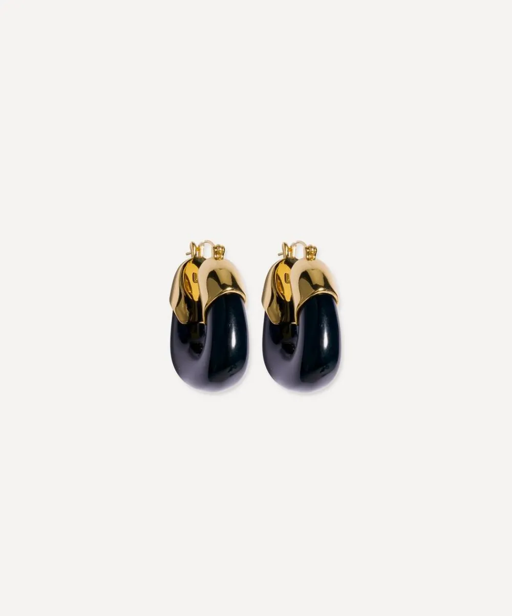 Lizzie Fortunato Earrings^Gold-Plated Organic Hoop Earrings
