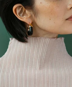 Lizzie Fortunato Earrings^Gold-Plated Organic Hoop Earrings