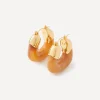 Lizzie Fortunato Earrings^Gold-Plated Organic Hoop Earrings