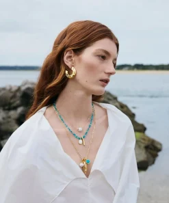 Lizzie Fortunato Earrings^Gold-Plated Organic Hoop Earrings