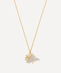 Alex Monroe Necklaces^Gold-Plated Rays of Hope Pendant Necklace