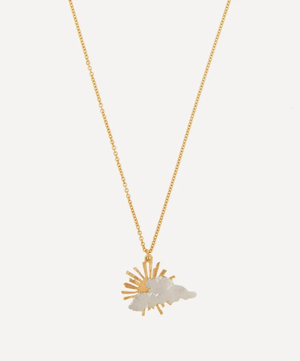 Alex Monroe Necklaces^Gold-Plated Rays of Hope Pendant Necklace