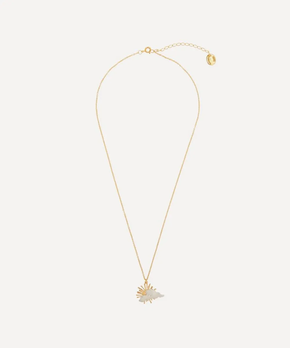 Alex Monroe Necklaces^Gold-Plated Rays of Hope Pendant Necklace