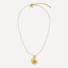 Kenneth Jay Lane Necklaces^Gold-Plated Seashell Pendant Necklace