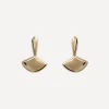 Annika Inez Earrings^Gold-Plated Small Fan Drop Earrings