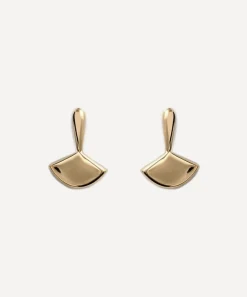 Annika Inez Earrings^Gold-Plated Small Fan Drop Earrings