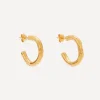 Alighieri Earrings^Gold-Plated The Etruscan Reminder Hoop Earrings