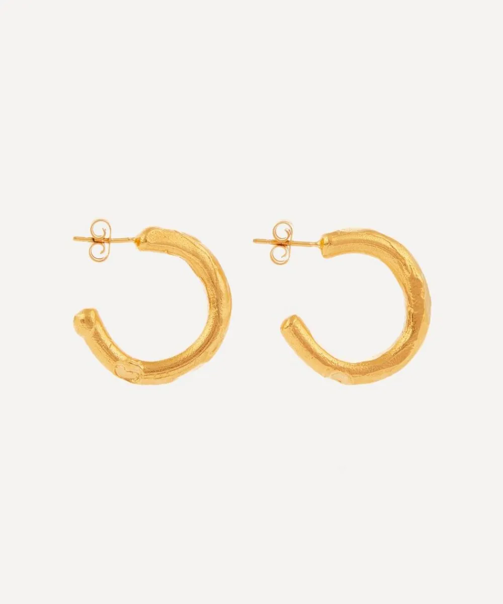 Alighieri Earrings^Gold-Plated The Etruscan Reminder Hoop Earrings