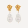 Alighieri Earrings^Gold-Plated The Fragment of Light Baroque Pearl Drop Earrings