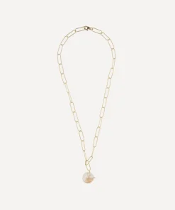 Alighieri Necklaces^Gold-Plated The Water Bearer Baroque Pearl Pendant Necklace