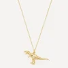 Alex Monroe Necklaces^Gold-Plated Tyrannosaurus Rex Pendant Necklace