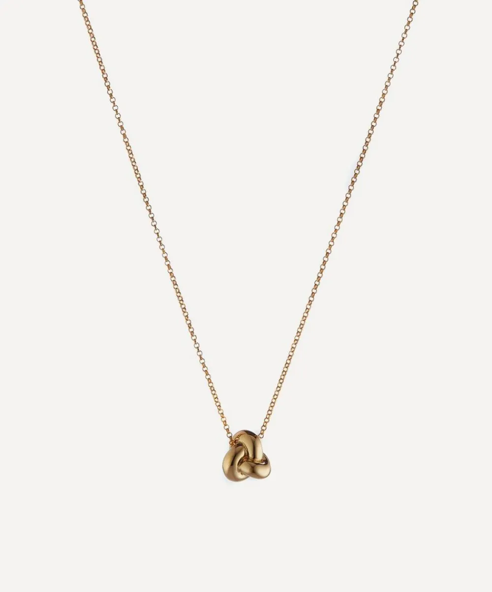 Otiumberg Necklaces^Gold-Plated Vermeil Silver Knot Pendant Necklace